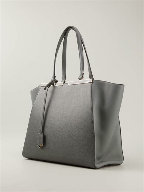 fendi 3jours grey|Tote Bags .